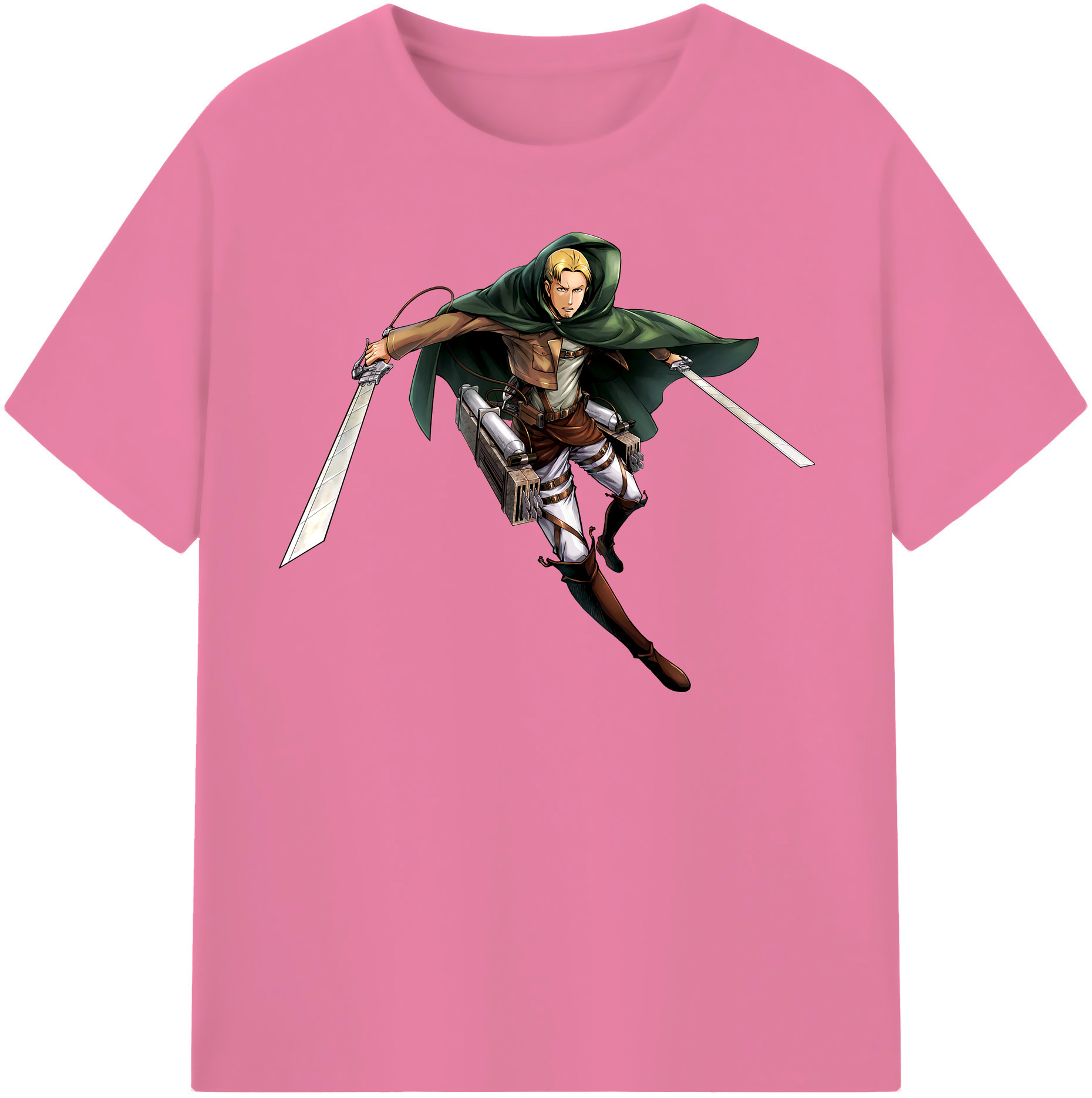 （画像用） 進撃の巨人 Attack on Titan 綿100％半袖Tシャツ（フロントプリント）